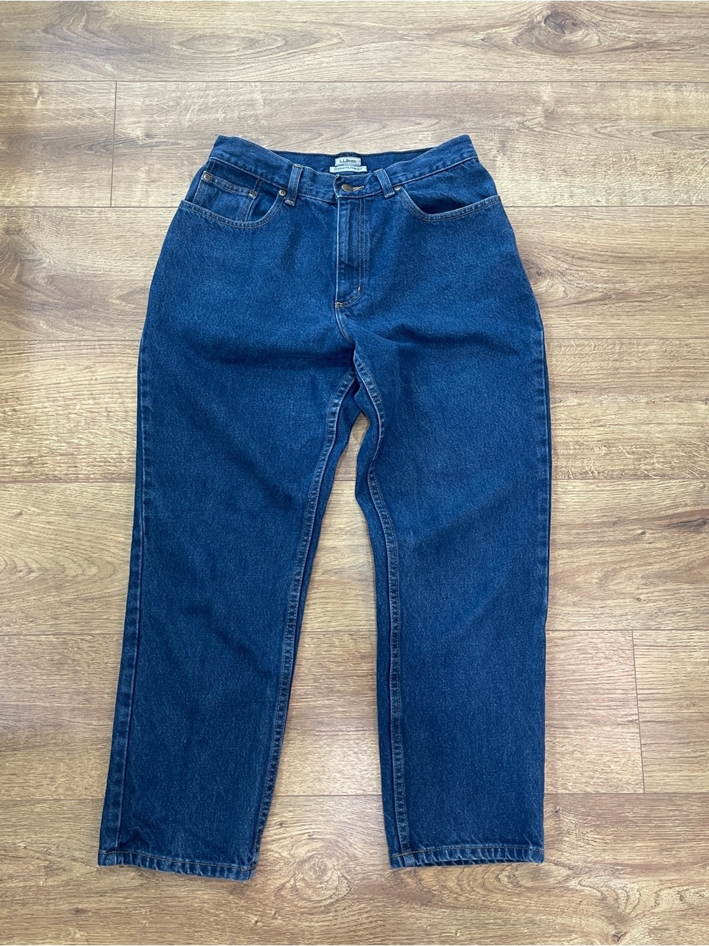 L.L. Bean Straight Fit Dark Blue Jeans